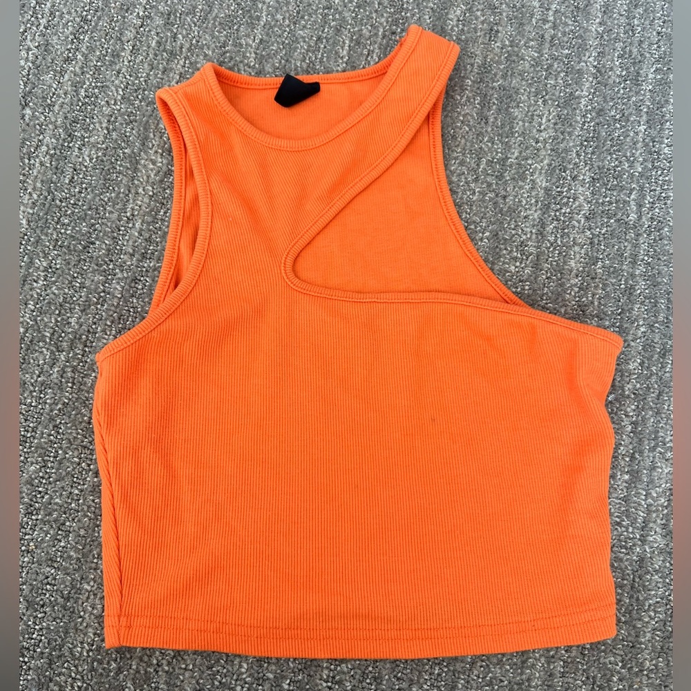 Asymmetrical crop top